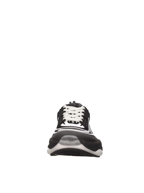 Sneakers in tessuto e gomma MOSCHINO COUTURE | MB10903G1GG29000NERO-BIANCO