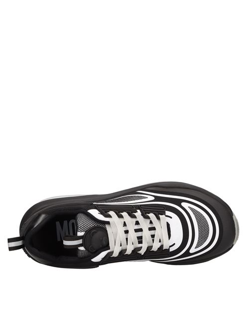 Sneakers in fabric and rubber MOSCHINO COUTURE | MB10903G1GG29000NERO-BIANCO