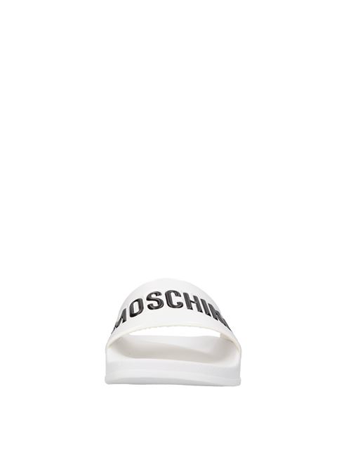 Mules in gomma MOSCHINO COUTURE | MB28022G0GG10100BIANCO-NERO