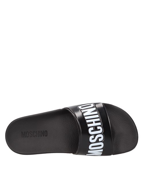Rubber mules. MOSCHINO COUTURE | MB28022G1GG10000NERO-BIANCO