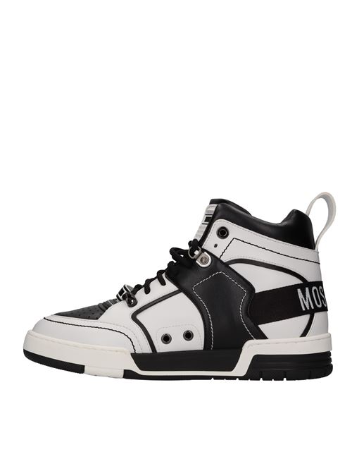 Sneakers in ecopelle MOSCHINO COUTURE | MOSC29424BIANCO-NERO