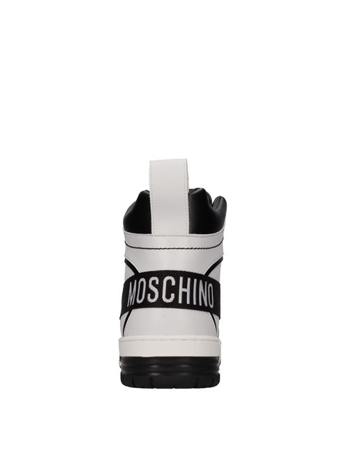 Eco-leather sneakers MOSCHINO COUTURE | MOSC29424BIANCO-NERO