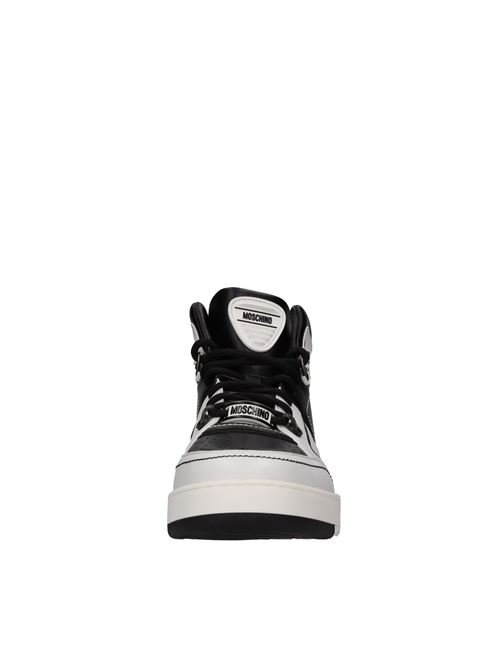 Eco-leather sneakers MOSCHINO COUTURE | MOSC29424BIANCO-NERO