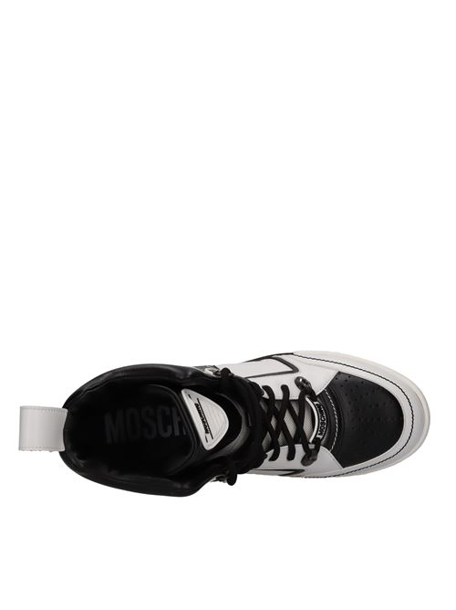 Sneakers in ecopelle MOSCHINO COUTURE | MOSC29424BIANCO-NERO
