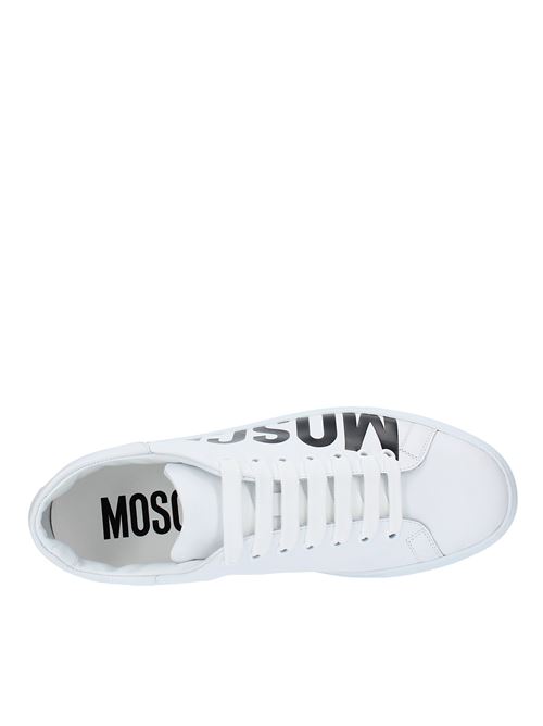 Sneakers in pelle MOSCHINO | MB15012G1EGA0100BIANCO