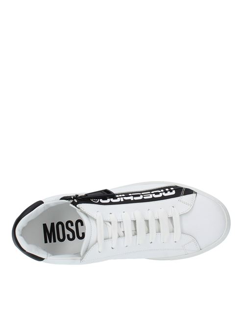 Sneakers in pelle MOSCHINO | MB15192G1EGAE10ABIANCO-NERO