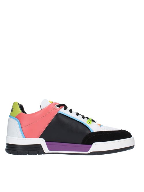 Faux leather and fabric trainers MOSCHINO | MB15614G0EG4200AMULTICOLOR
