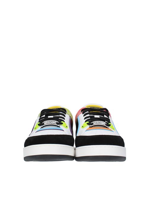 Faux leather and fabric trainers MOSCHINO | MB15614G0EG4200AMULTICOLOR