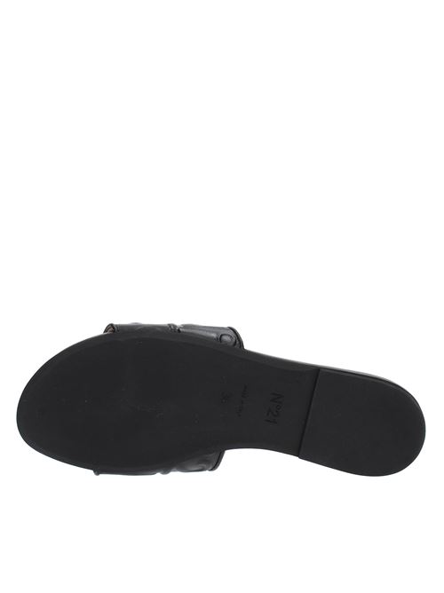 Nappa leather mules N°21 | 23ECPXNV15010-X010NERO