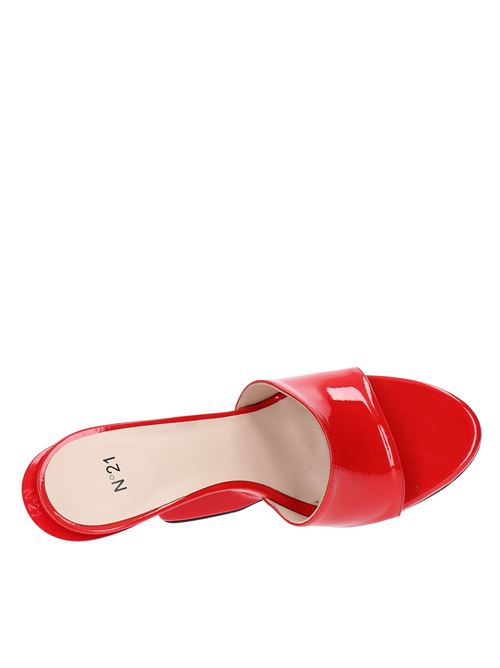 Patent leather mules N°21 | 23ECSVNV15260-X111ROSSO
