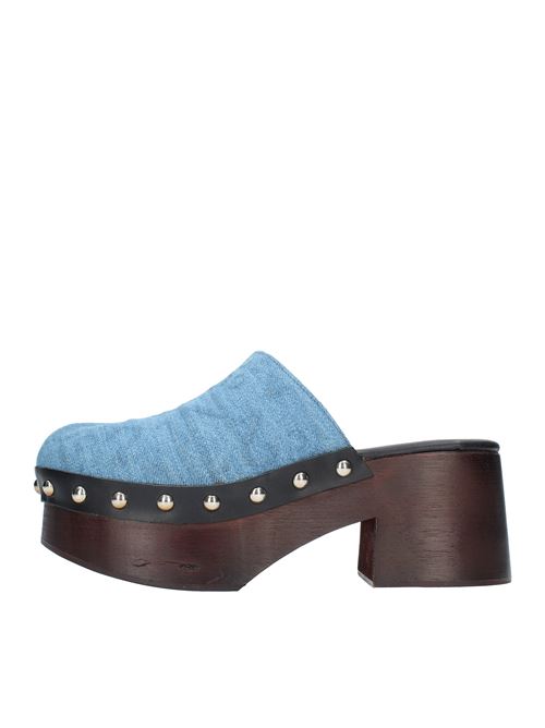 Fabric mules N°21 | 23ESS04410441JEANS