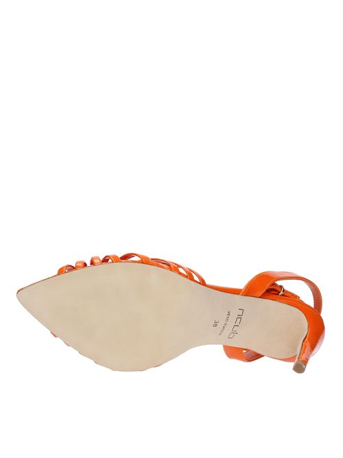 Patent leather sandals NCUB | CLARA26 VERN.ARANCIO