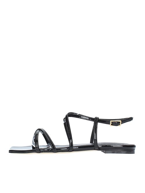 Flat sandals in eco-leather NCUB | TODY 18 VERN.NERO