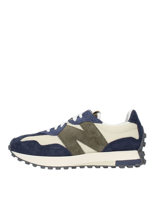 Suede and fabric trainers NEW BALANCE | MS327DTBEIGE-BLU-VERDE