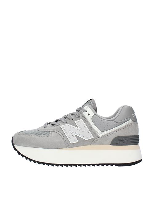 Suede and fabric sneakers NEW BALANCE | WL574ZBAGRIGIO