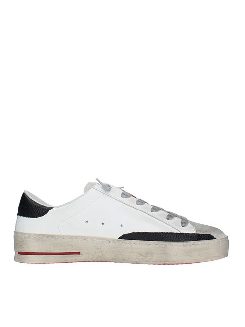Leather and suede trainers OKINAWA | 2431 LOW PLUSBIANCO-NERO