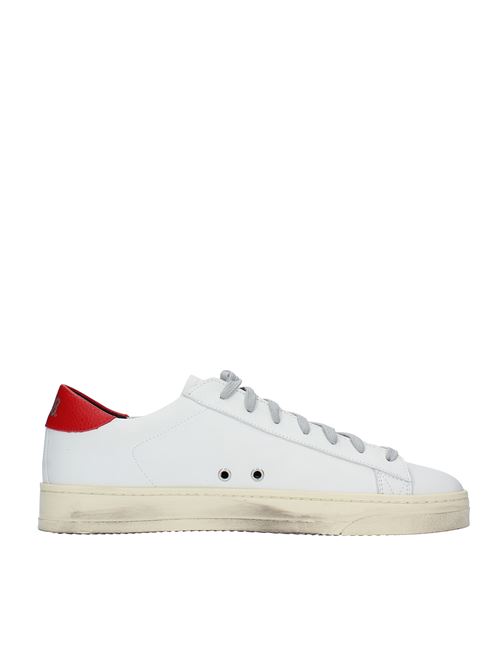 F22BJACK-M trainers in leather P448 | F22BJACK-MBIANCO-ROSSO