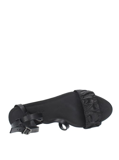 Flat leather sandals PANTANETTI | 14240CNERO