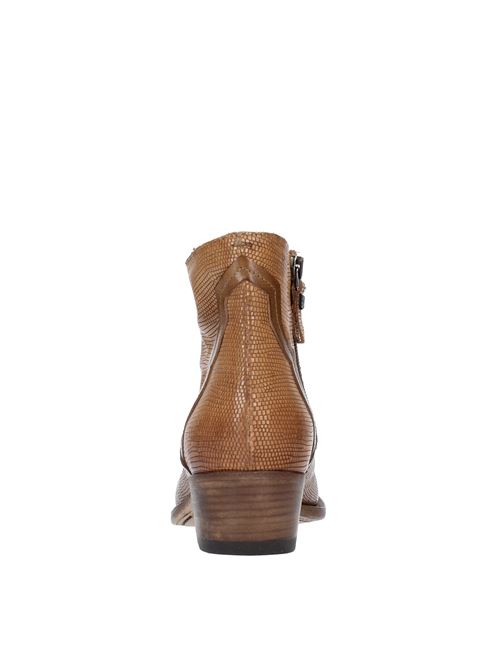 Leather Texan ankle boots PANTANETTI | 15173HMARRONE