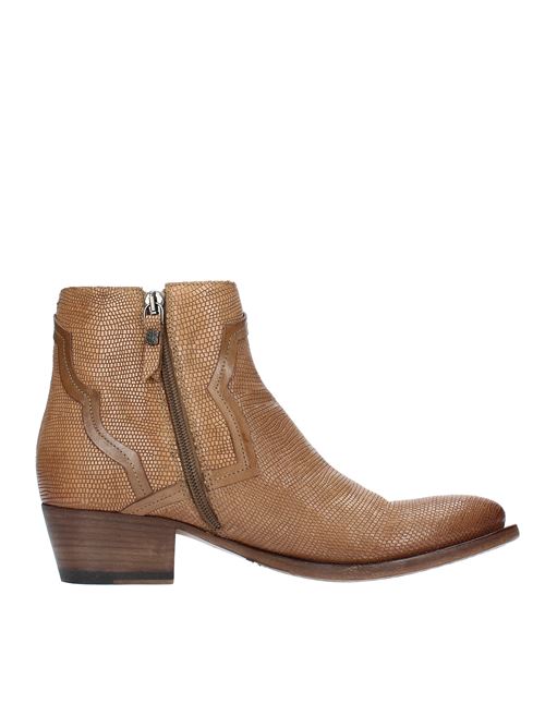 Leather Texan ankle boots PANTANETTI | 15173HMARRONE