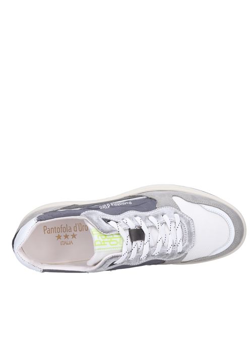 Fabric and suede sneakers PANTOFOLA D'ORO | 10231043 3JWGRIGIO-BIANCO