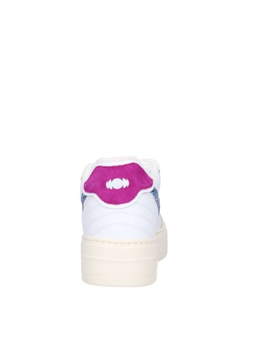 Leather sneakers PANTOFOLA D'ORO | CBL7WD 02VVBIANCO-VERDE-FUXIA