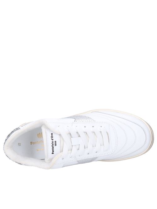 Sneakers in pelle PANTOFOLA D'ORO | CBL8SD 02AABIANCO-ARGENTO