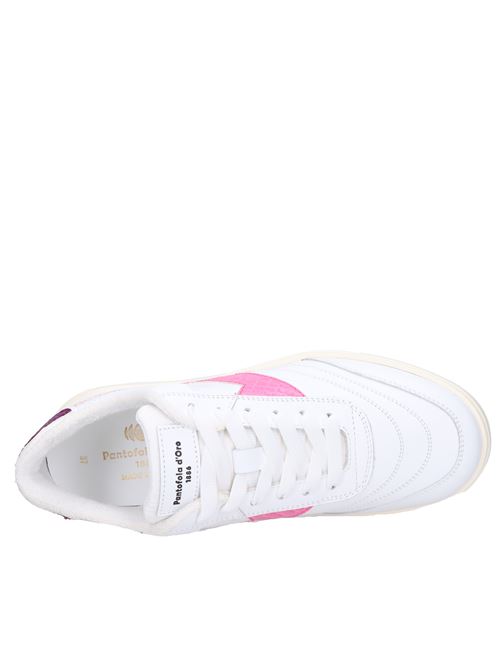 Sneakers in pelle PANTOFOLA D'ORO | CBL9WD 02PVBIANCO-ROSA
