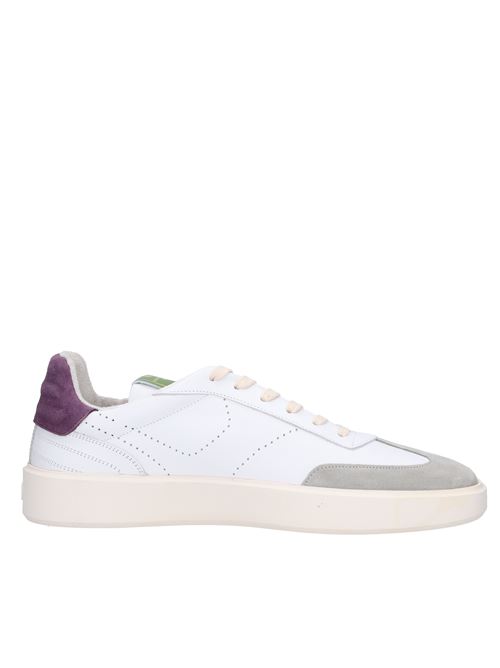 Leather and suede sneakers PANTOFOLA D'ORO | LLG6WU 128VGVBIANCO-GRIGIO-VIOLA