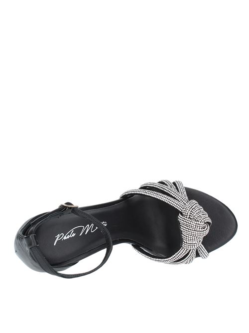 Leather sandals PAOLO MATTEI | 16615NERO
