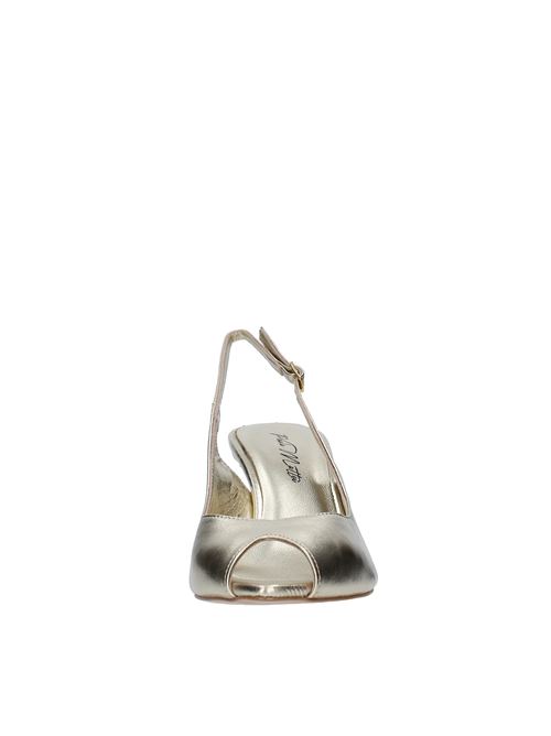 Slingback pump in leather PAOLO MATTEI | 820 LAM.PLATINO