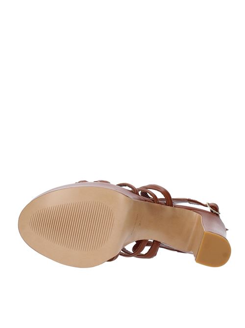 Leather sandals PAOLO MATTEI | RITA 130 05 LAM.NOCCIOLA