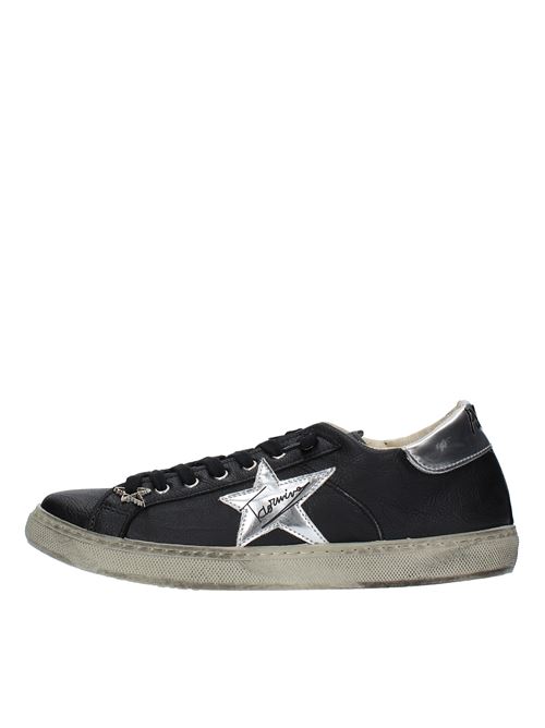 Leather and faux leather trainers PASQUALEXY3 | PXCU 006NERO-ARGENTO