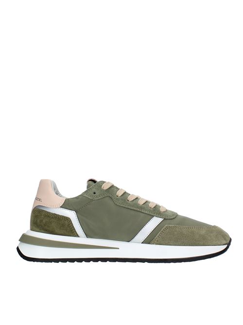 Sneakers in fabric and suede PHILIPPE MODEL | TYLD W037VERDE-ROSA