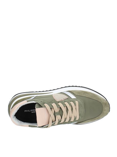 Sneakers in fabric and suede PHILIPPE MODEL | TYLD W037VERDE-ROSA