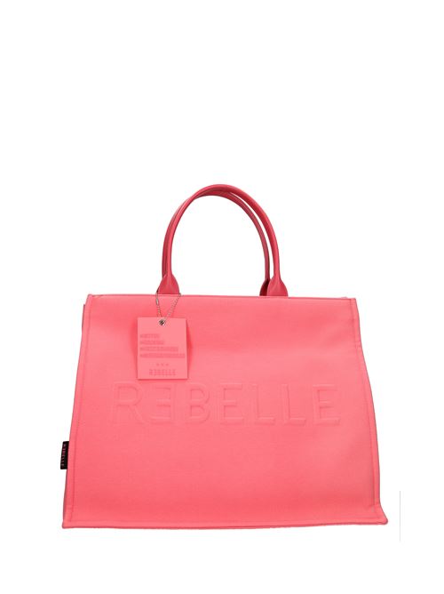 Leather and fabric bag REBELLE | ALEXIACORALLO