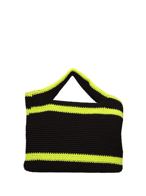 Bag in tricot fabric REBELLE | CROCHET SNERO-FUCSIA