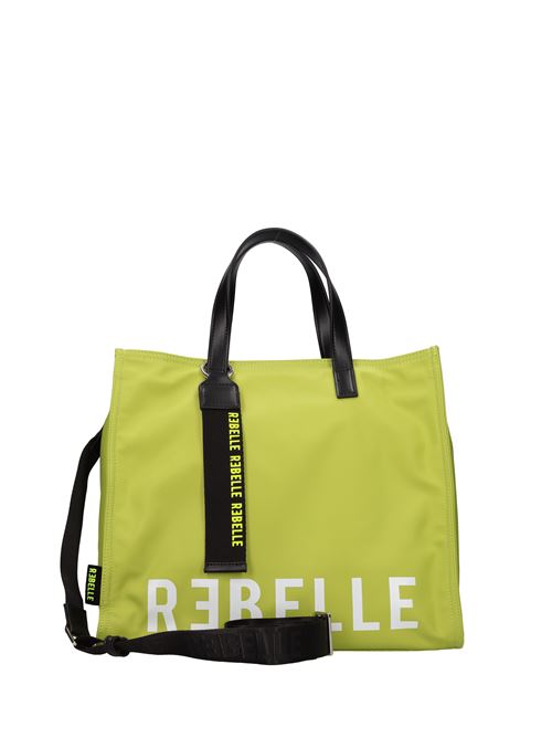 Leather and fabric bag REBELLE | ELECTRAERBA