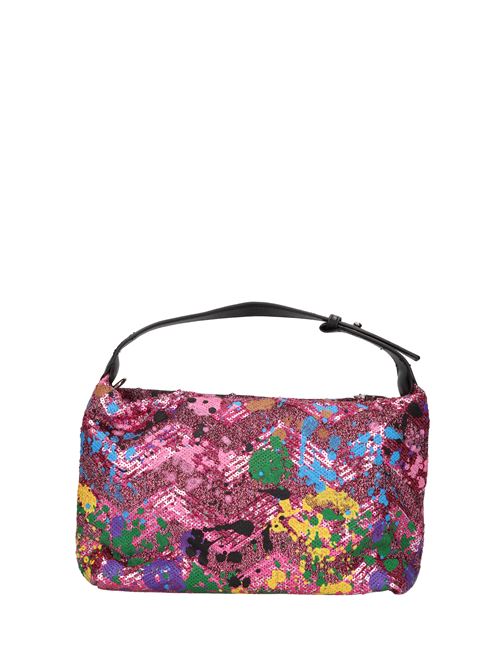 Bag in fabric and sequins REBELLE | GLIMMERFUCSIA