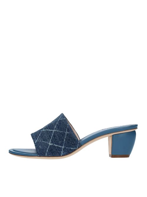 Fabric and leather mules RODO | S0165JEANS