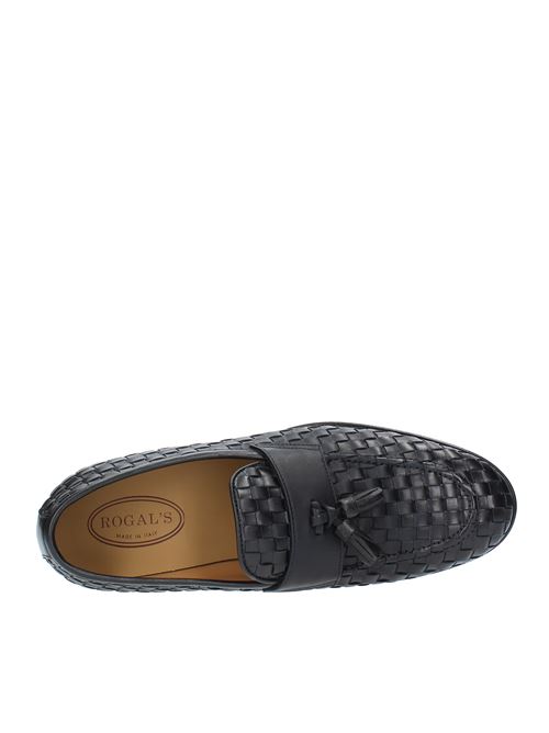 Leather moccasins ROGAL'S | GOLD14 INTR.NERO