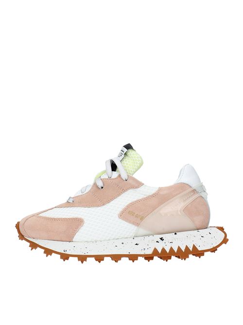 Trainers model 9378 in suede and fabric RUN OF | 9378BIANCO-ROSA