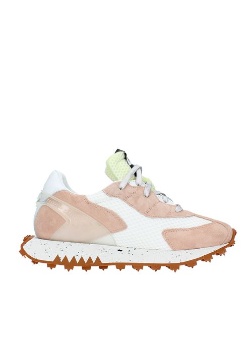 Trainers model 9378 in suede and fabric RUN OF | 9378BIANCO-ROSA