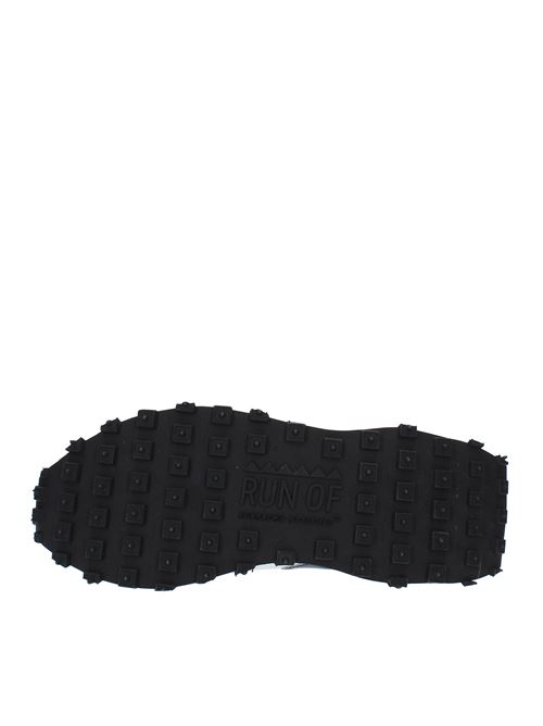 Sneakers modello RUO101023 in pelle camoscio e tessuto RUN OF | RUO101023BIANCO-NERO ARANCIO