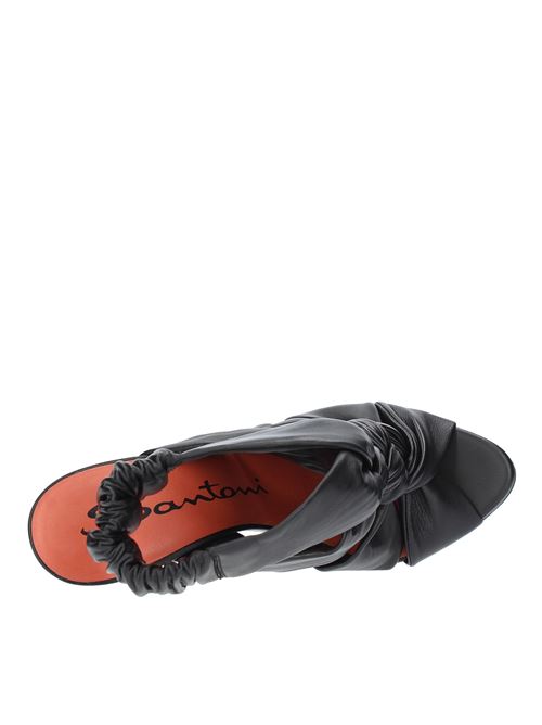Leather sandals SANTONI | WHKS58743HI2SFDSN01NERO