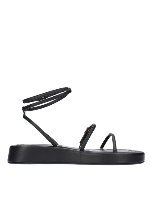 Flat leather sandals SPORTMAX | EFFIGENERO