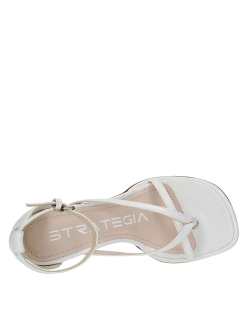 Leather sandals STRATEGIA | A5175BIANCO
