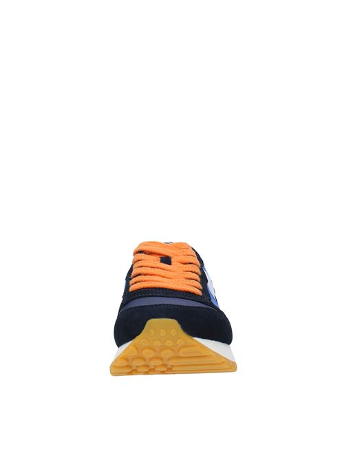 Sneakers in camoscio e tessuto SUN68 | Z32111 0758BLU-ARANCIO