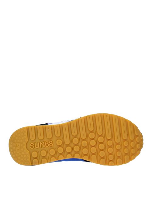 Sneakers in camoscio e tessuto SUN68 | Z32111 0758BLU-ARANCIO