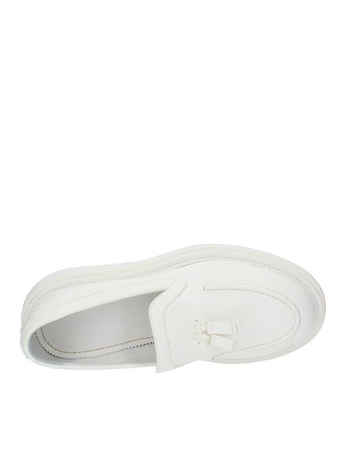 Leather moccasins THE ANTIPODE | VICTOR 155BIANCO
